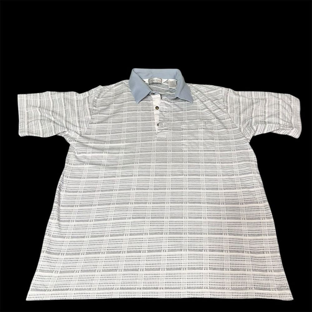 Classics Men's XL Striped‎ Polo Shirt Multicolor Short Sleeve Vintage